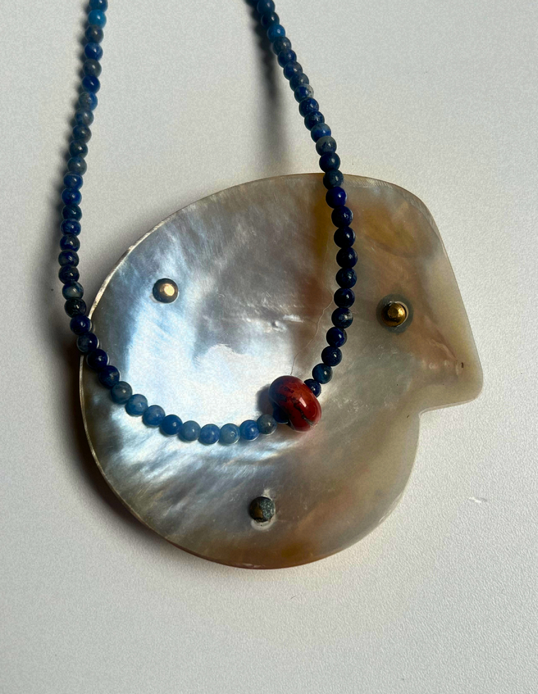 Idle Hands 48 - Lapis Lazuli Movement Necklace