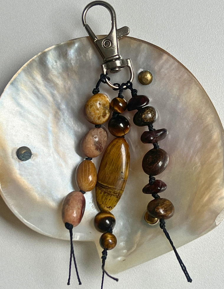 Stoned Charm - Tiger Eye & Bronzite