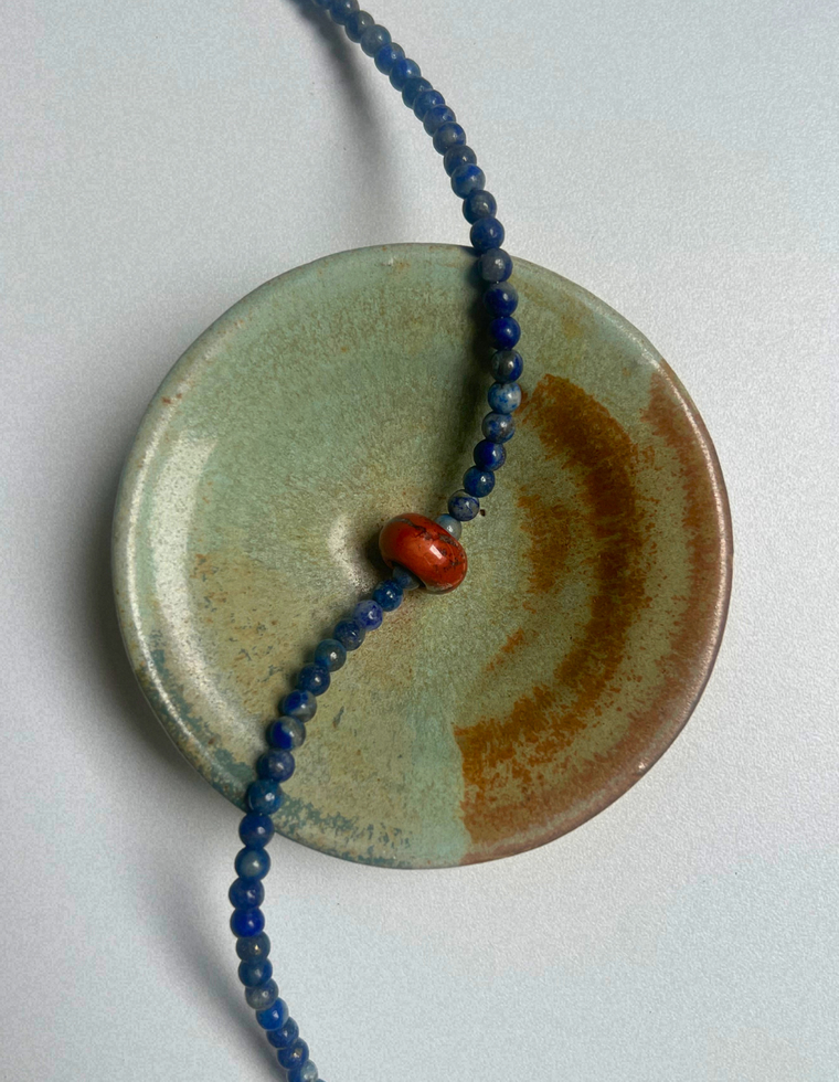Idle Hands 48 - Lapis Lazuli Movement Necklace