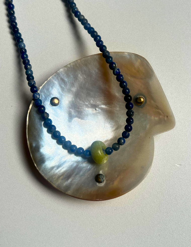 Idle Hands 49 - Lapis Lazuli Movement Necklace