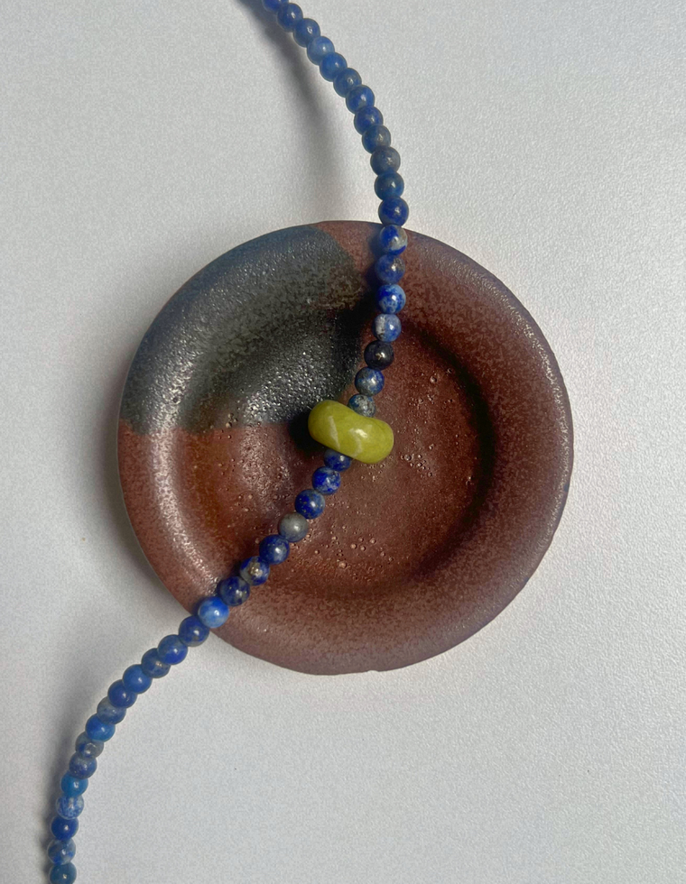 Idle Hands 49 - Lapis Lazuli Movement Necklace