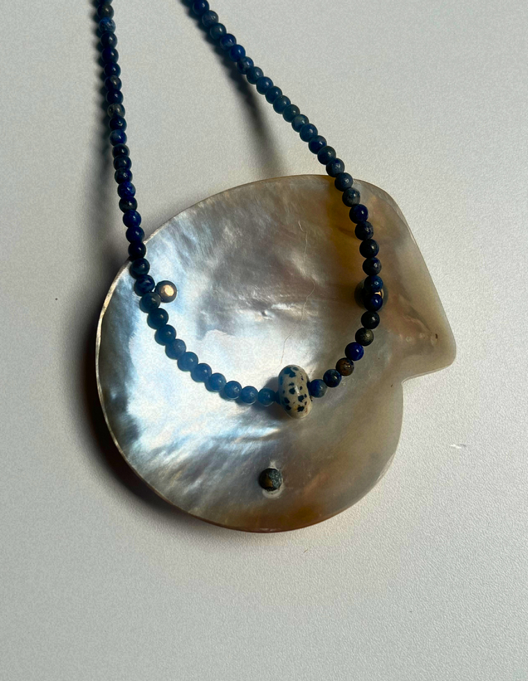 Idle Hands 50 - Lapis Lazuli Movement Necklace