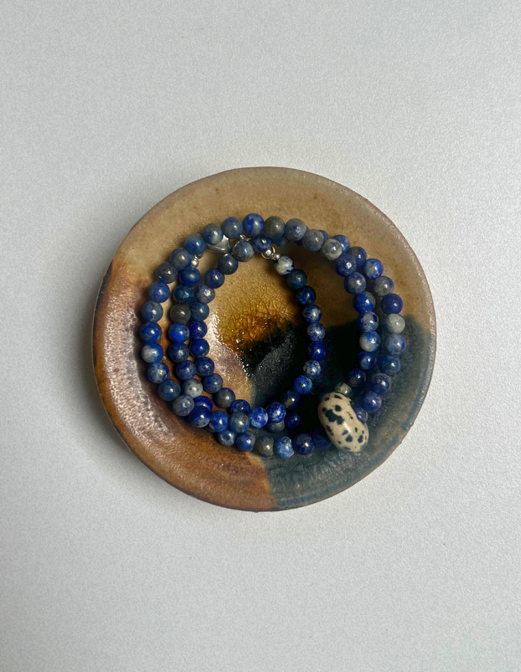 Idle Hands 50 - Lapis Lazuli Movement Necklace
