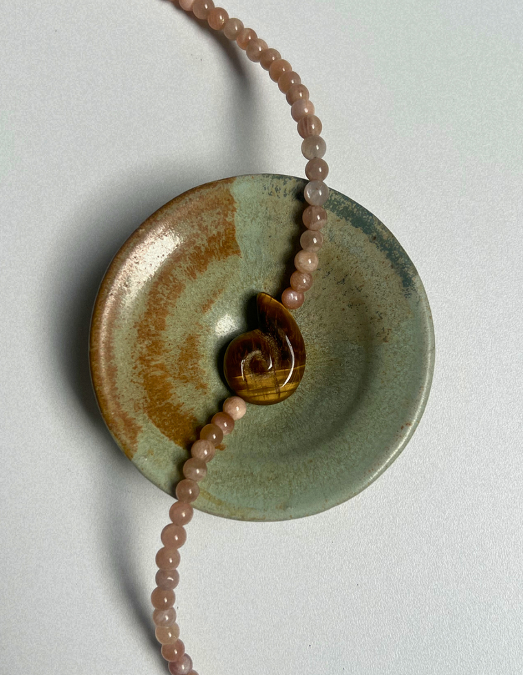 Sundial 3 - Sunstone Whorl Necklace