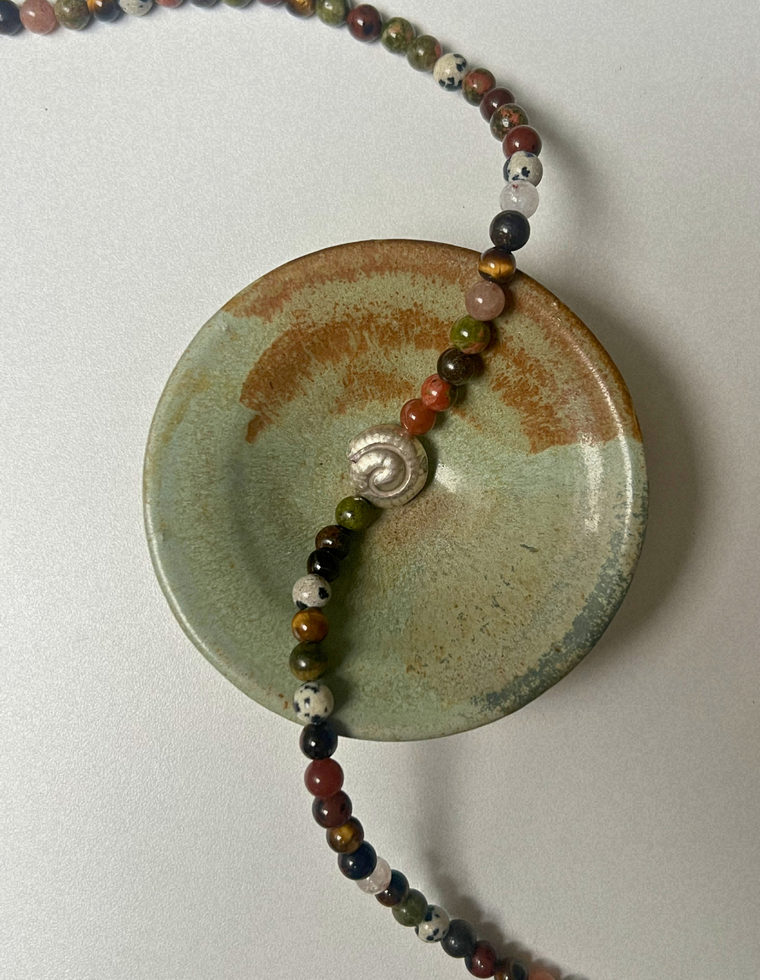 Renewal 12 - Found Mix II Spiral Necklace