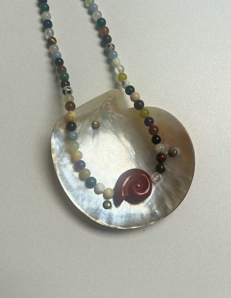 Trove 37 - Found Mix Whorl Necklace