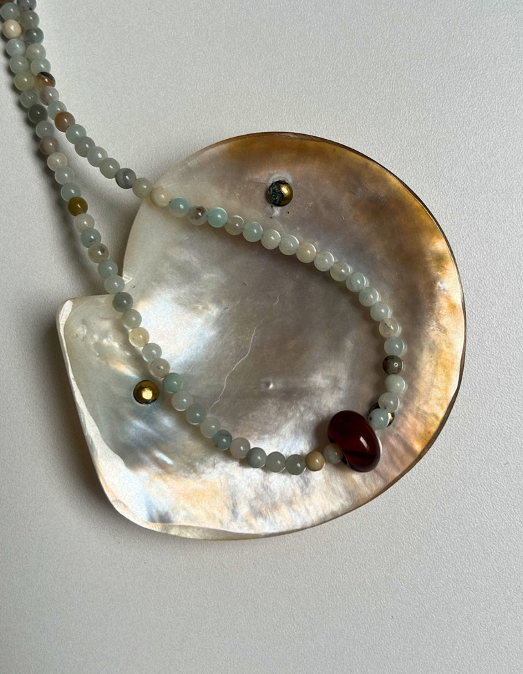 Grove 4 - Flower Amazonite Movement Necklace