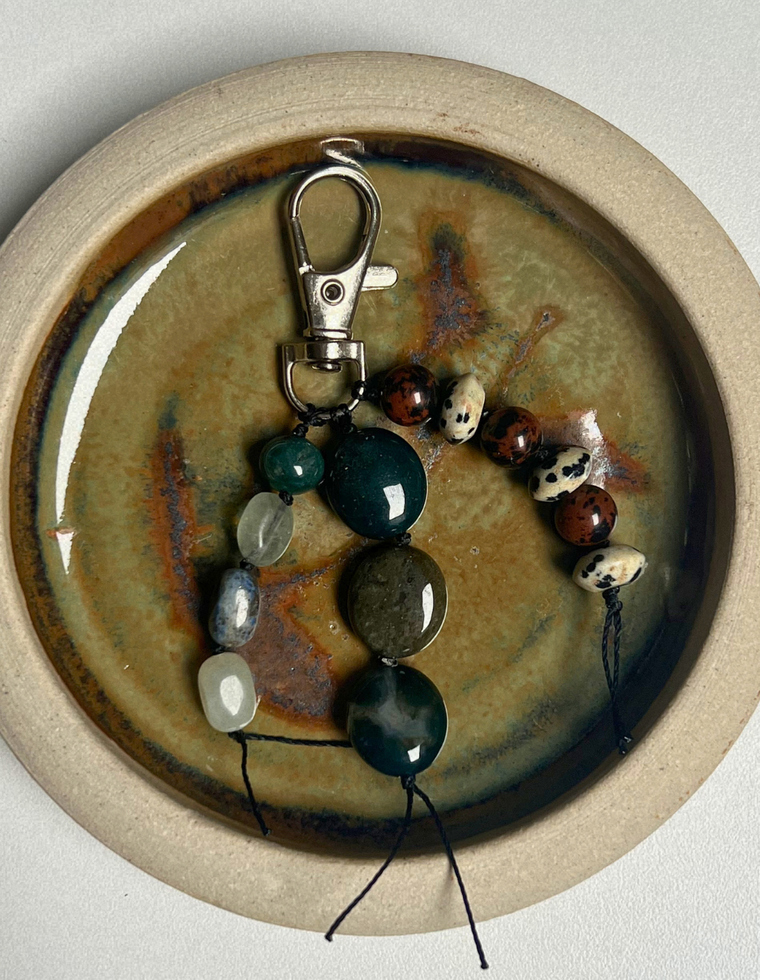 Stoned Charm – Aventurine & Bowenite