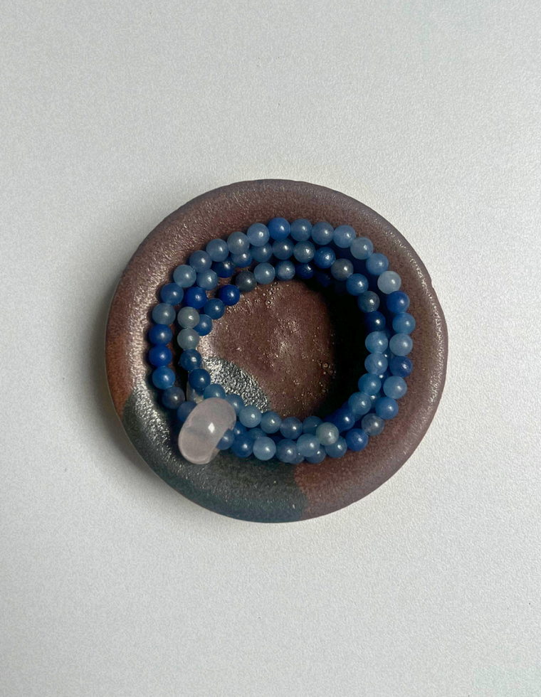 Idle Hands 52 - Blue Aventurine Movement Necklace