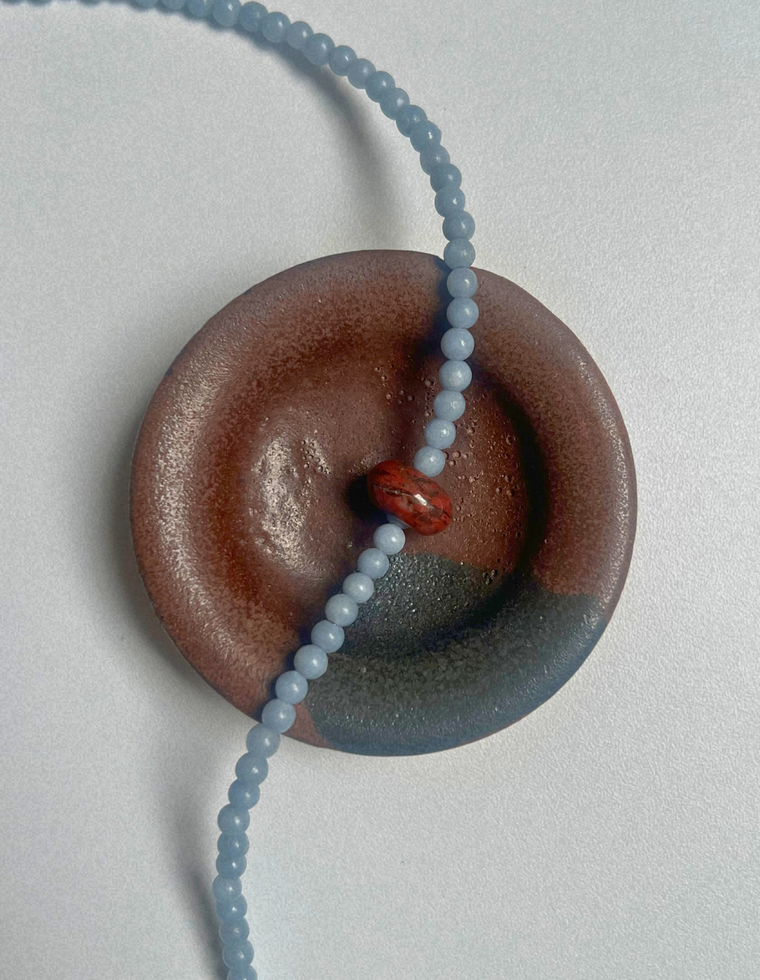 Idle Hands 54 - Angelite Movement Necklace