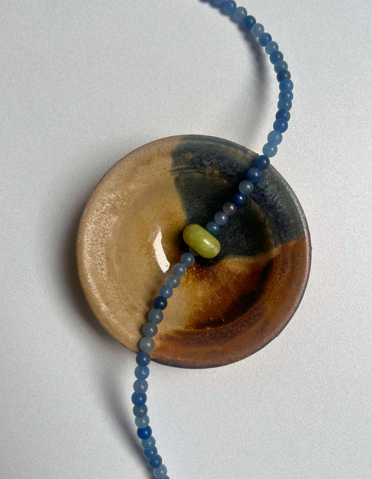 Idle Hands 53 - Blue Aventurine Movement Necklace