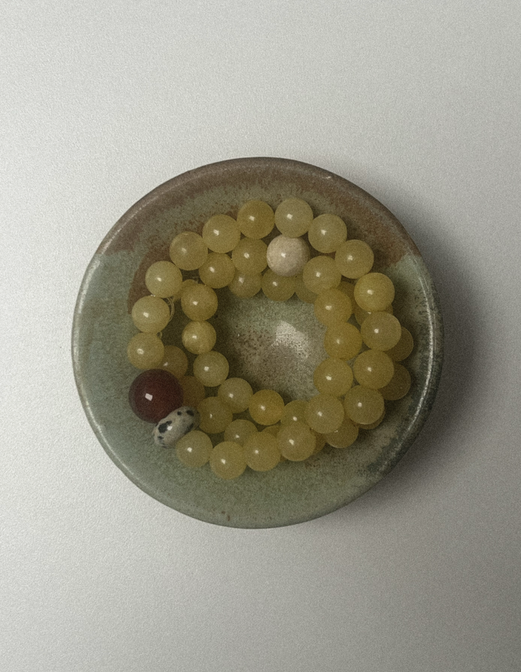 Zephyrelle - Yellow Jade & Carnelian Necklace
