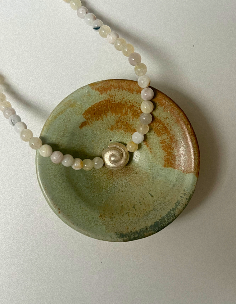Renewal 9 - Moonstone Spiral Necklace
