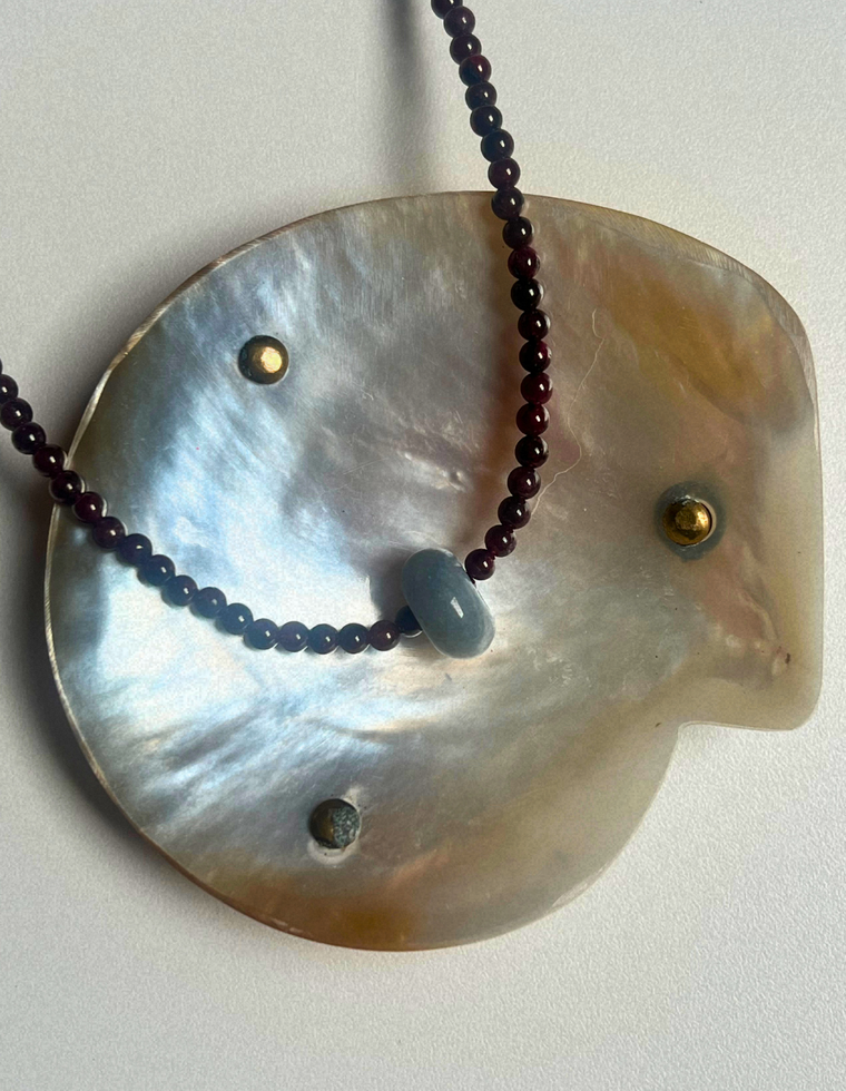 Idle Hands 3 - Garnet Movement Necklace