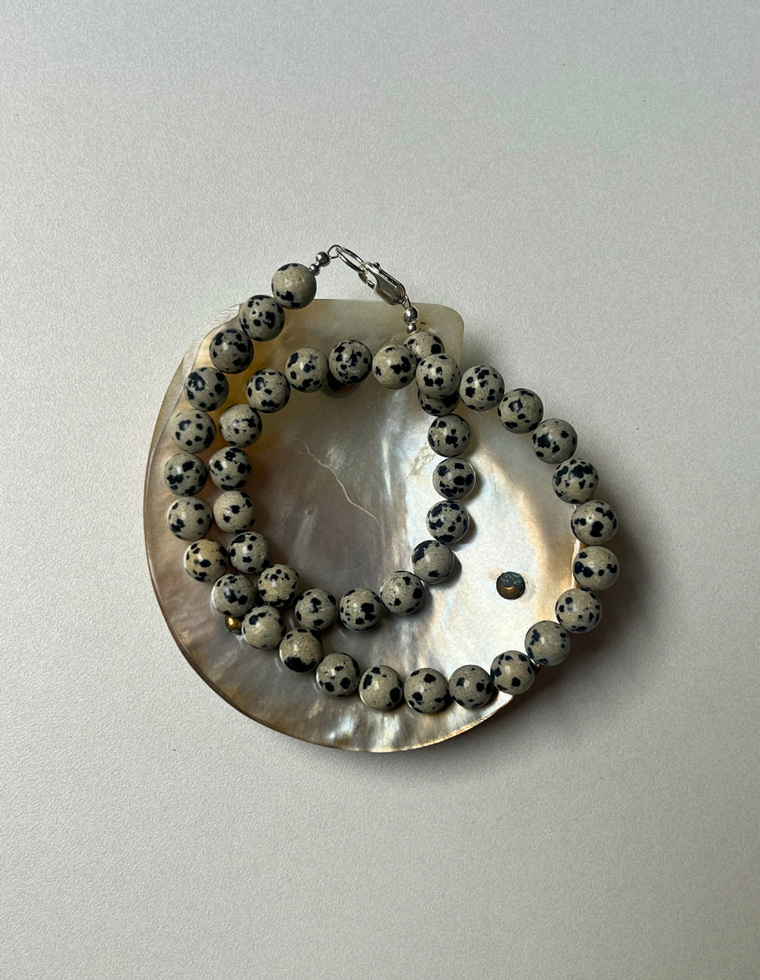 Strata 6 - Dalmatian Jasper Necklace