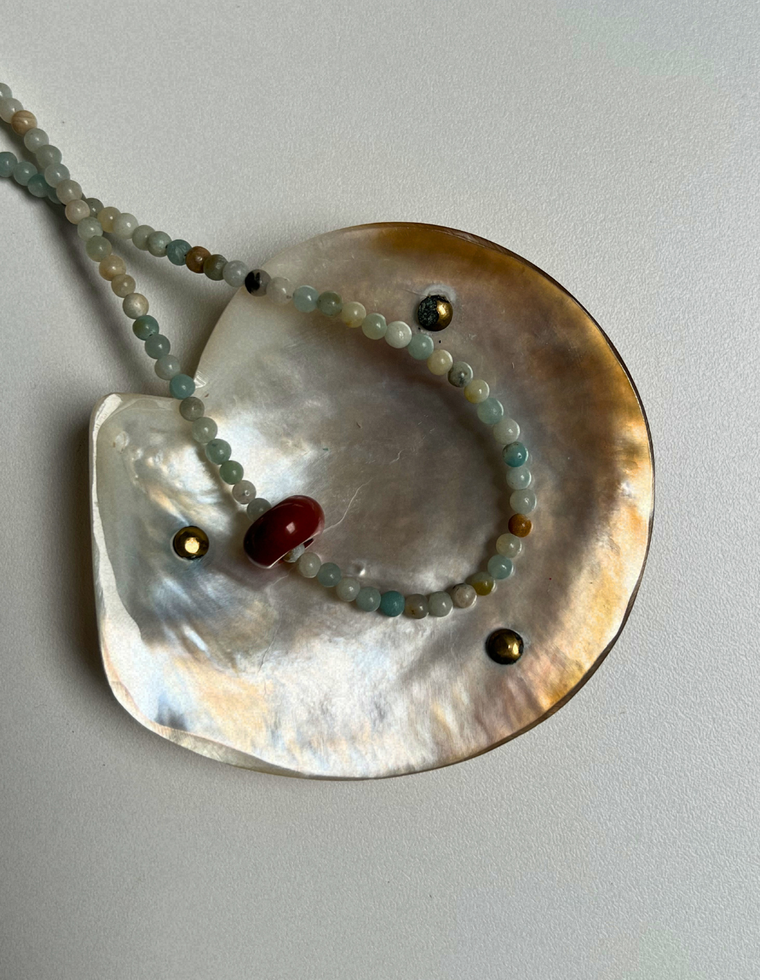 Grove 3 - Flower Amazonite Movement Necklace
