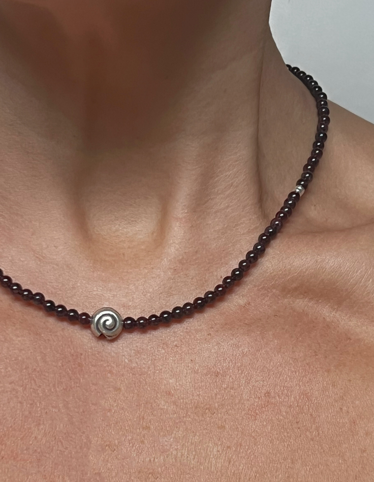 Faylin - Garnet Necklace