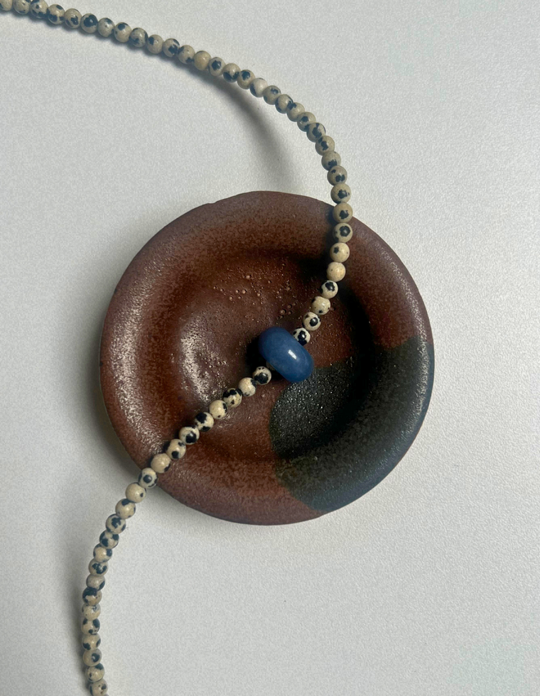 Idle Hands 58 - Dalmatian Jasper Movement Necklace
