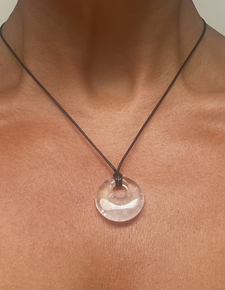 Silma II - Clear Quartz Circa Pendant