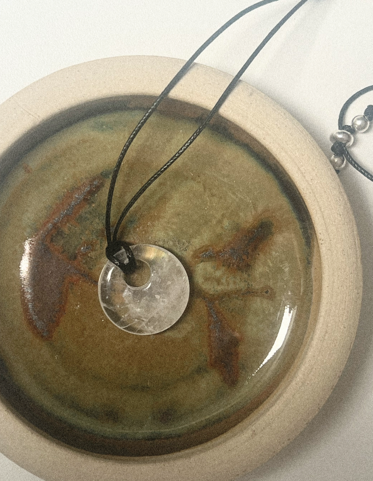 Silma II - Clear Quartz Circa Pendant