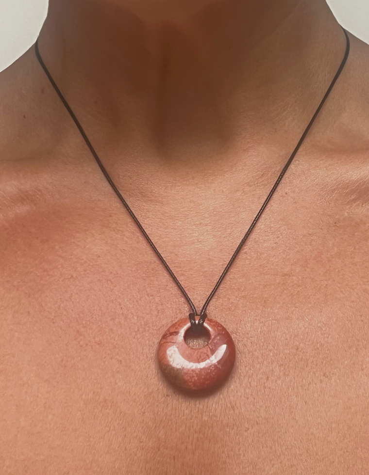 Tressa II - Red Jasper Circa Pendant