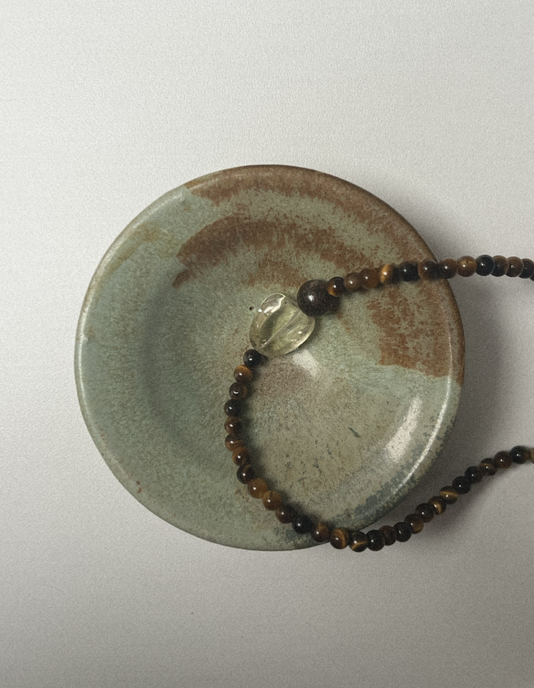 Oryelle - Tiger Eye & Citrine Necklace