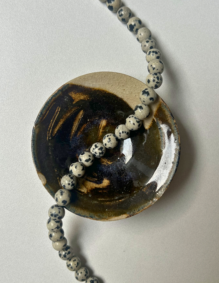 Strata 6 - Dalmatian Jasper Necklace