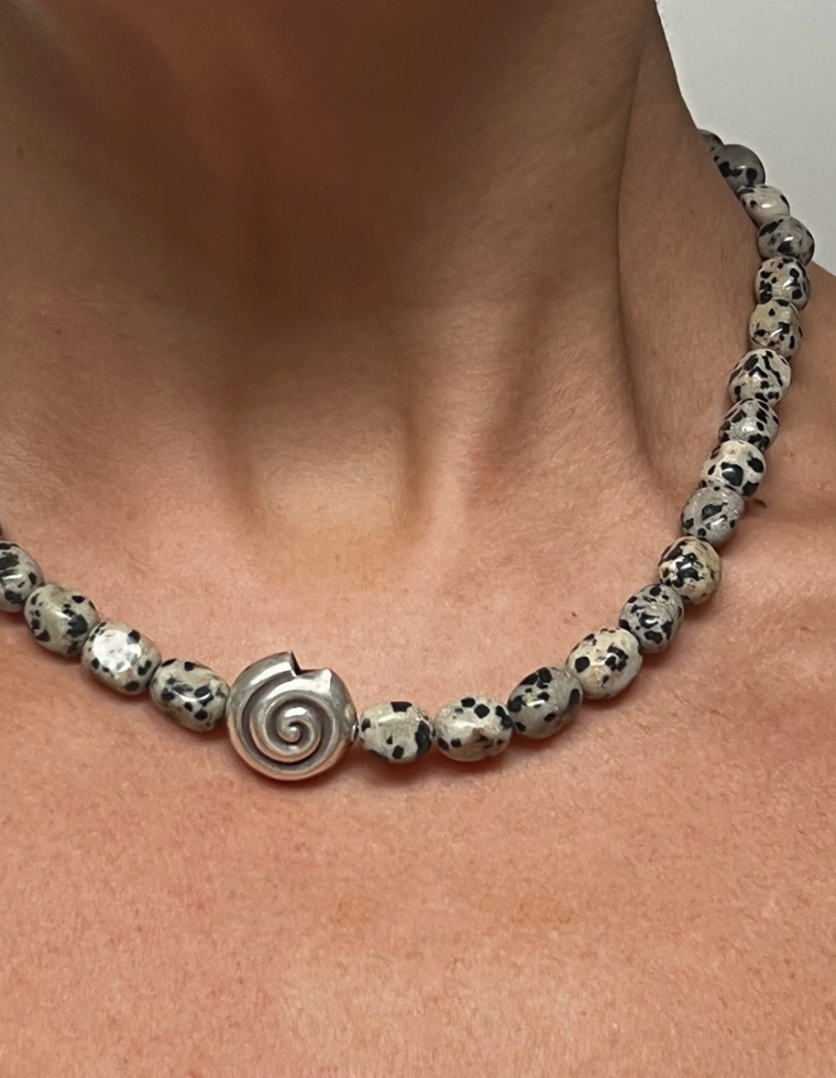 Lysara - Dalmatian Jasper Necklace