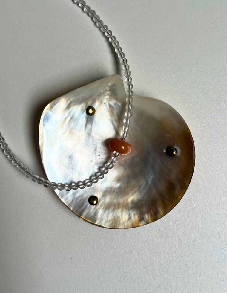 Roam 2 - Clear Quartz Movement Necklace