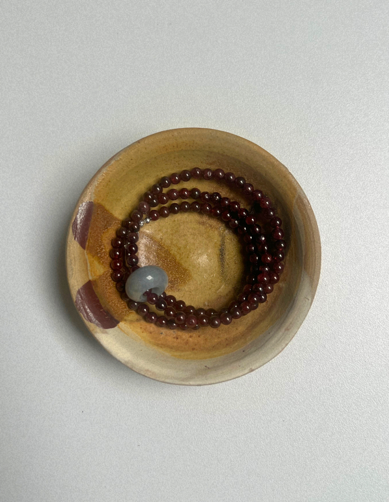 Idle Hands 3 - Garnet Movement Necklace