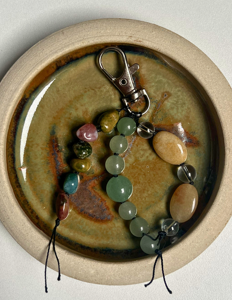 Stoned Charm – Ocean Jasper & Aventurine