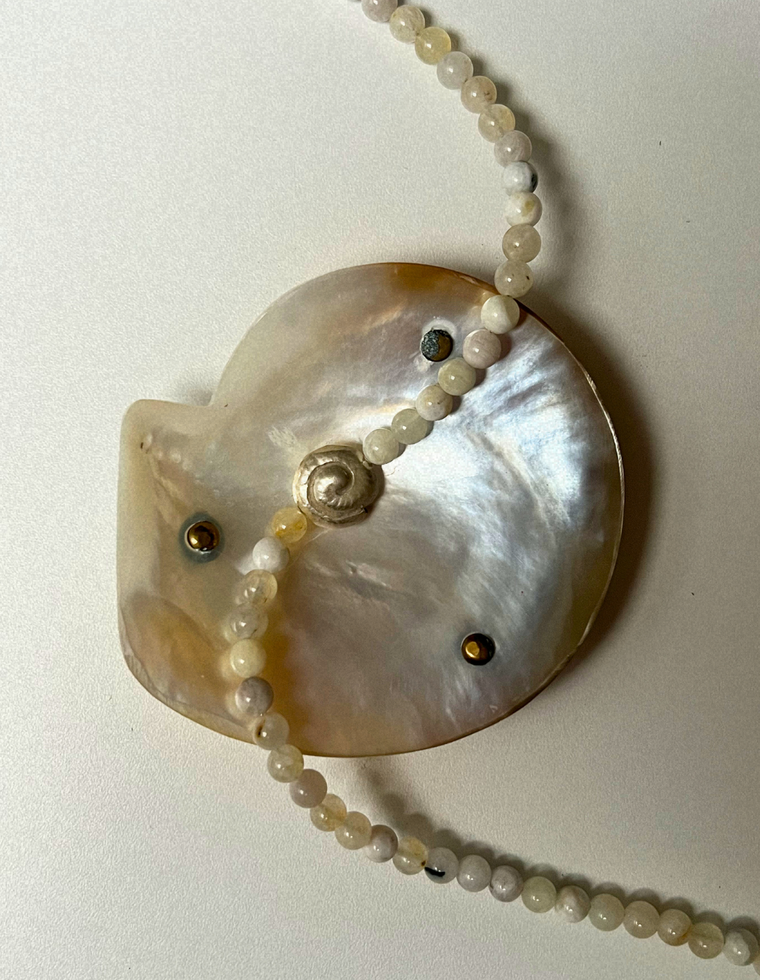 Renewal 9 - Moonstone Spiral Necklace