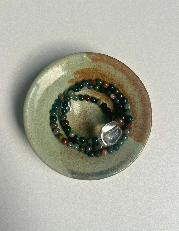 Drift 2 - Indian Agate & Clear Quartz