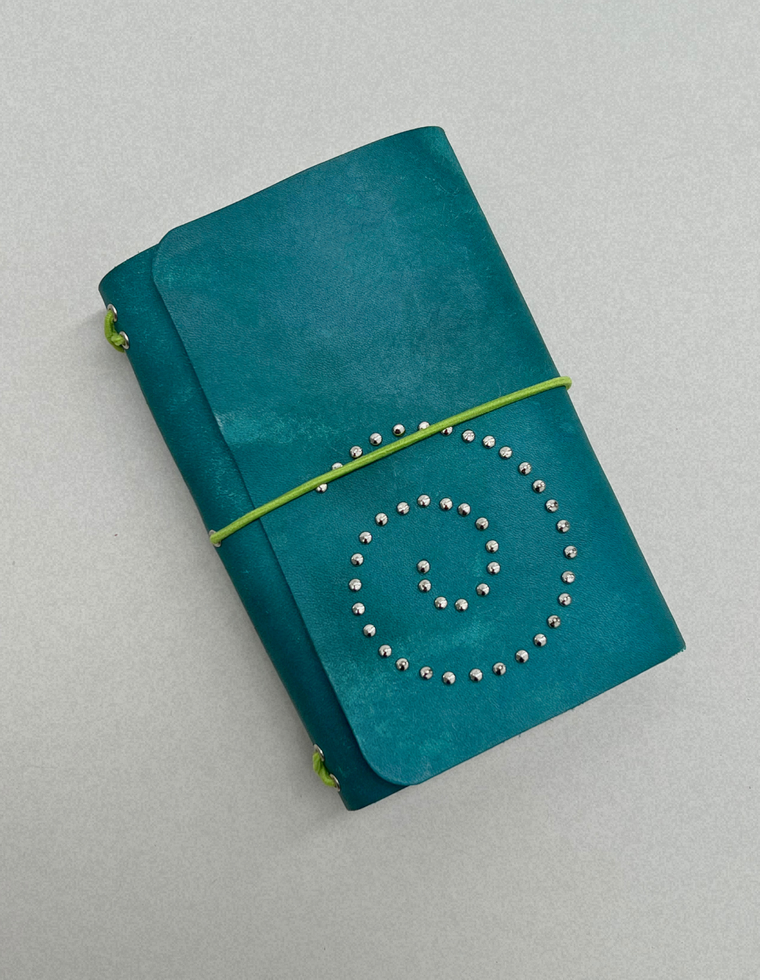 The Spiral Field Journal – Teal Patina