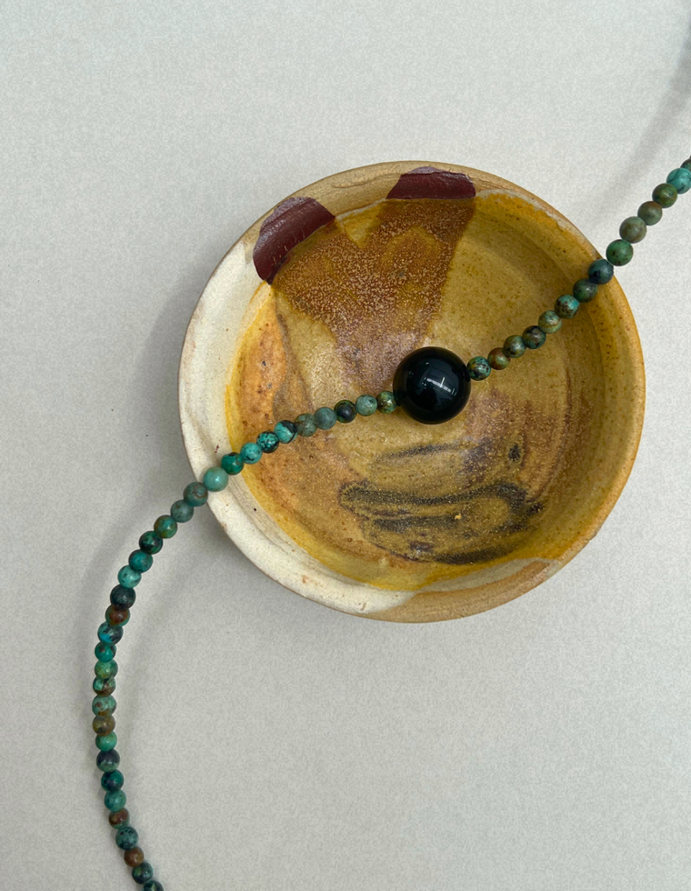 Field Study 2 – African Turquoise & Onyx Necklace