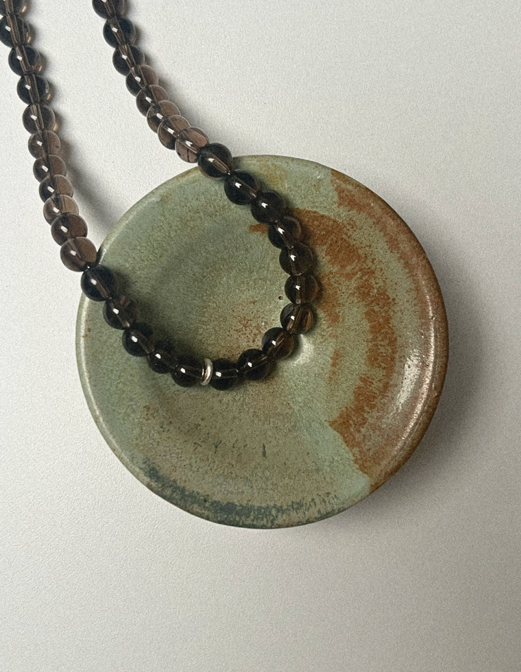 Anchor Eight - Smoky Quartz Necklace