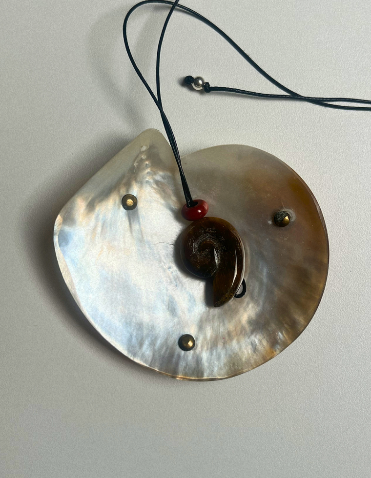 Tiger's Eye Whorl Pendant