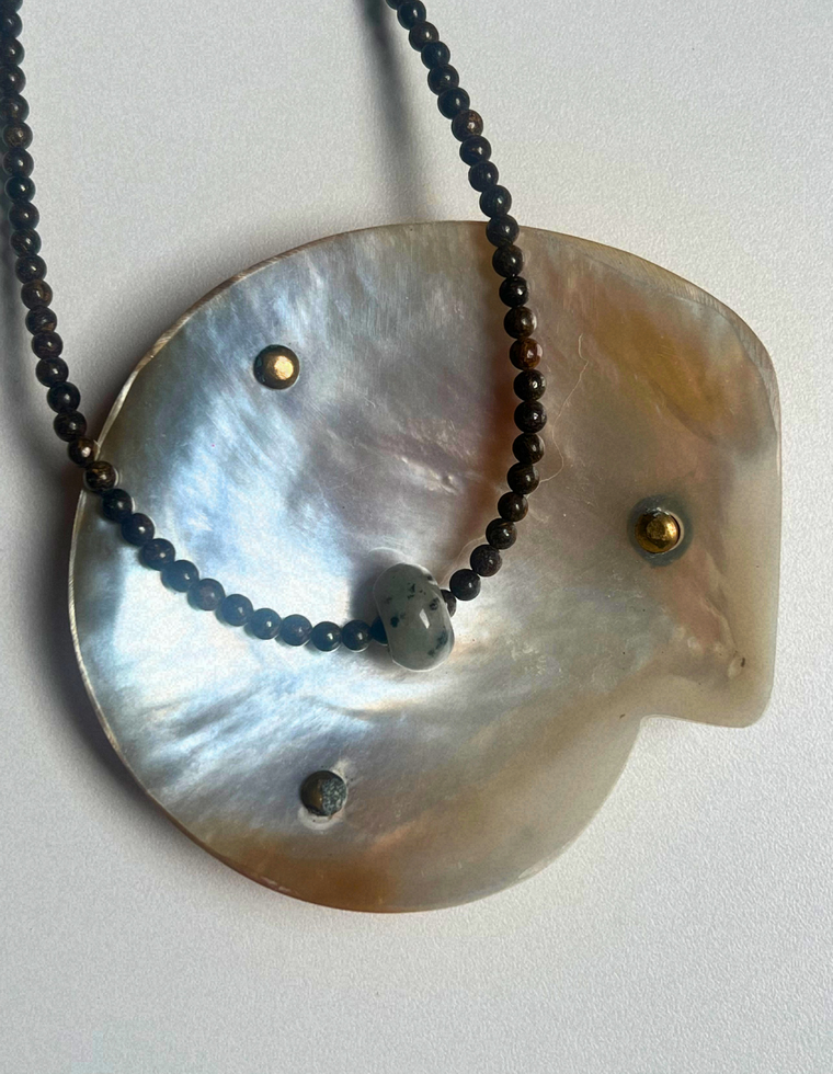 Idle Hands 6 - Bronzite Movement Necklace