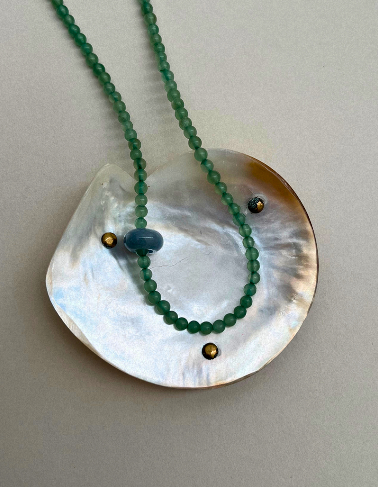 Habit 18 – Blue-Green Aventurine & Blue Aventurine Movement Necklace
