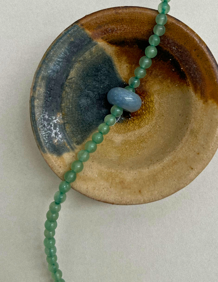 Habit 18 – Blue-Green Aventurine & Blue Aventurine Movement Necklace