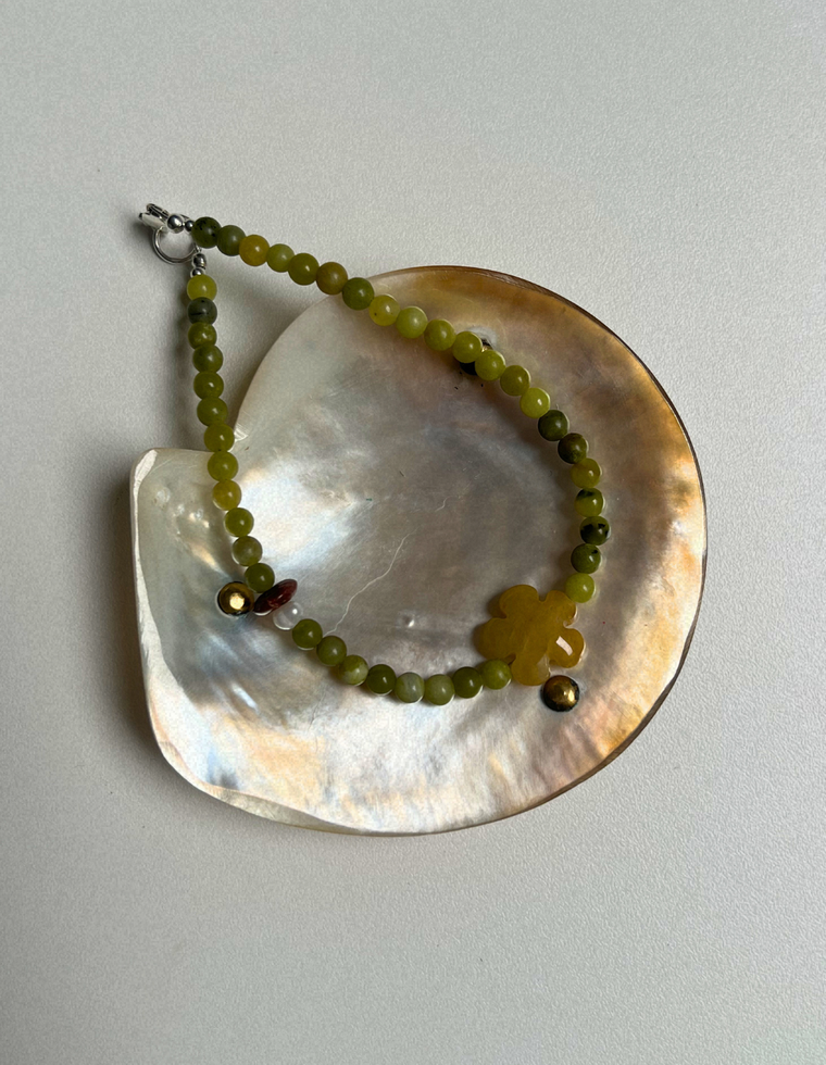 Grove 15 - Jade Fleur Anklet