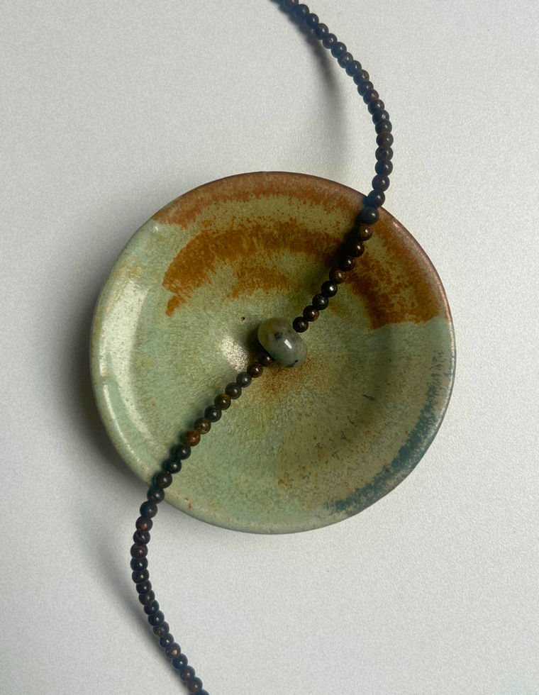 Idle Hands 6 - Bronzite Movement Necklace