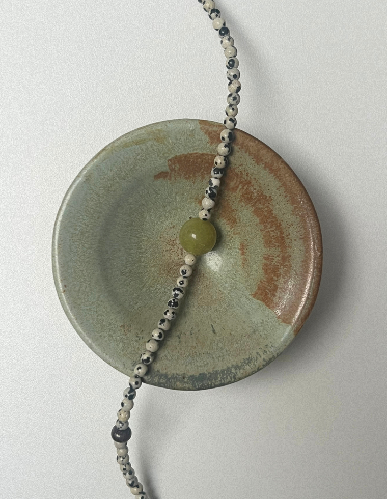 Rhythm 11 - Dalmatian Jasper & Jade Necklace