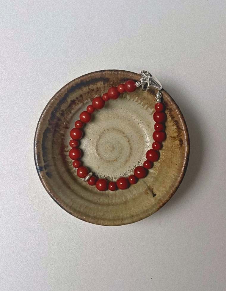 Gathered 9 - Red Jasper Bracelet