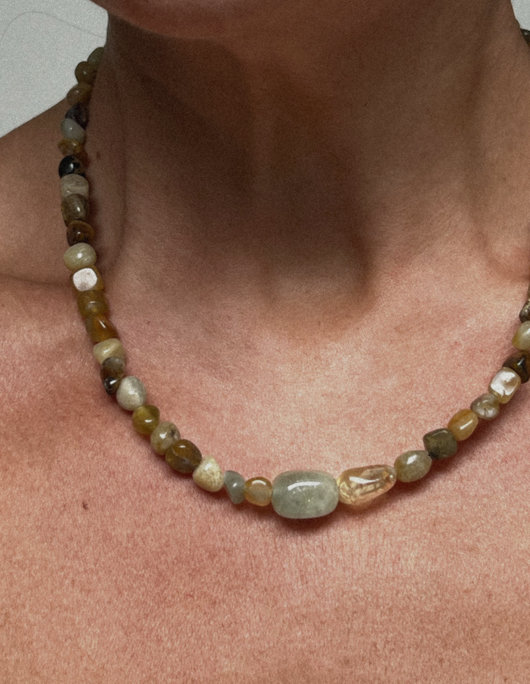 Isalen - Jade & Beryl Necklace