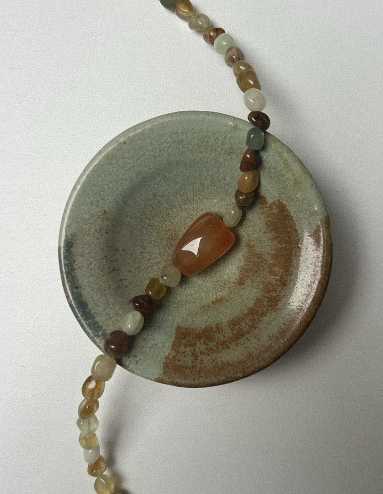 Sylion - Jade & Carnelian Necklace