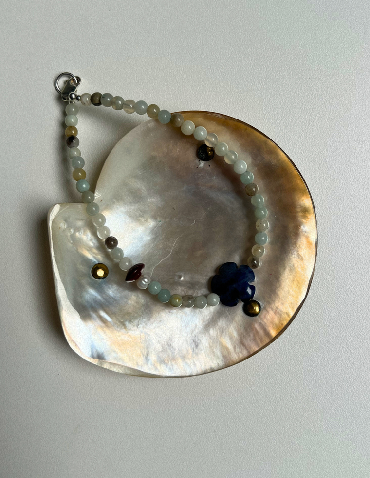 Grove 14 - Flower Amazonite Fleur Anklet