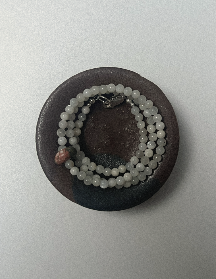 Setle Three - Moonstone & Unakite Necklace