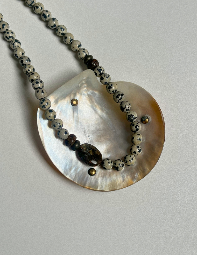 Relic 12 - Dalmatian Jasper & Jade Necklace