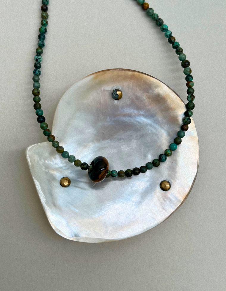 Habit 23 – African Turquoise & Tiger's Eye Movement Necklace